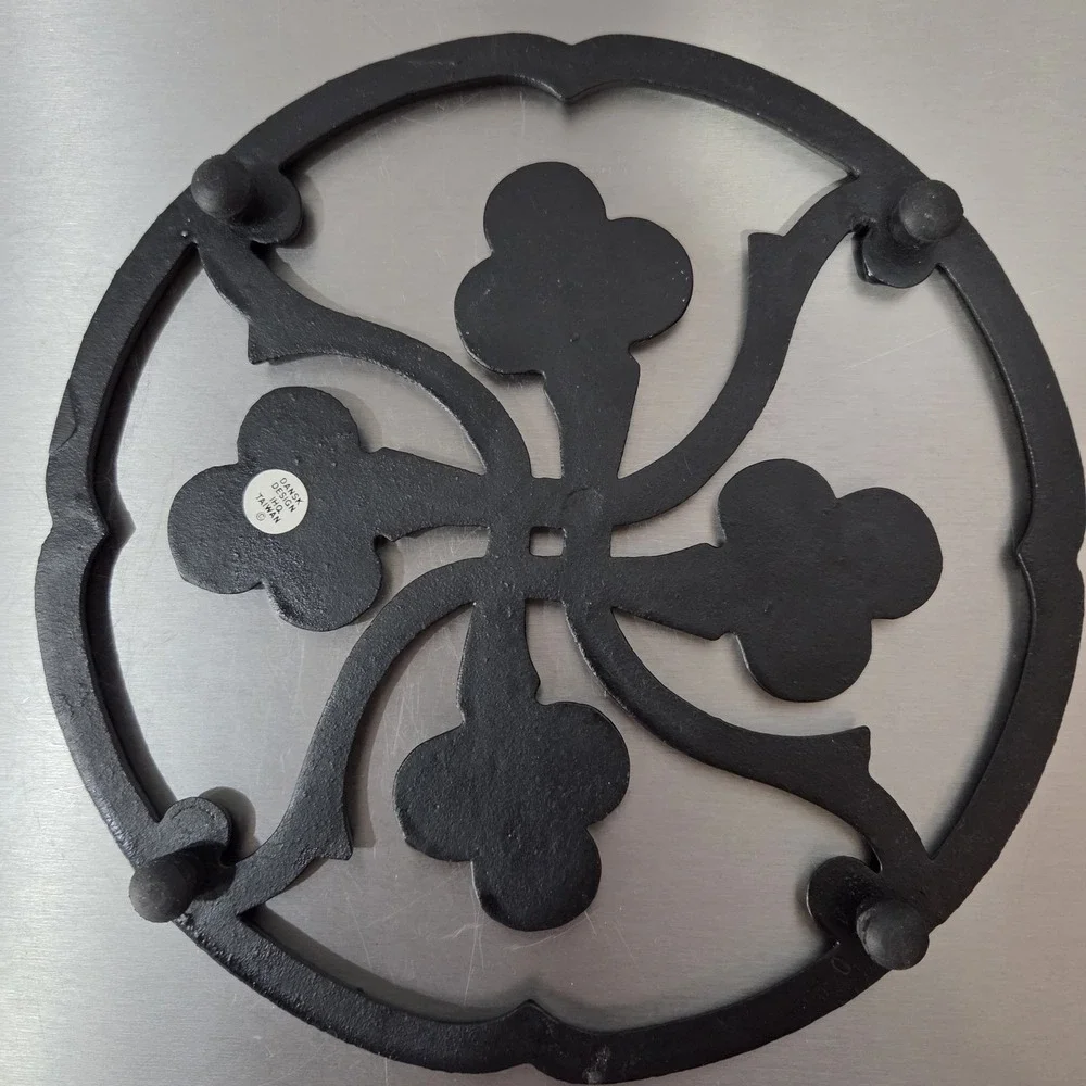 Dansk‎ By Gunner Cyren Trivet Black Cast Iron 7.5